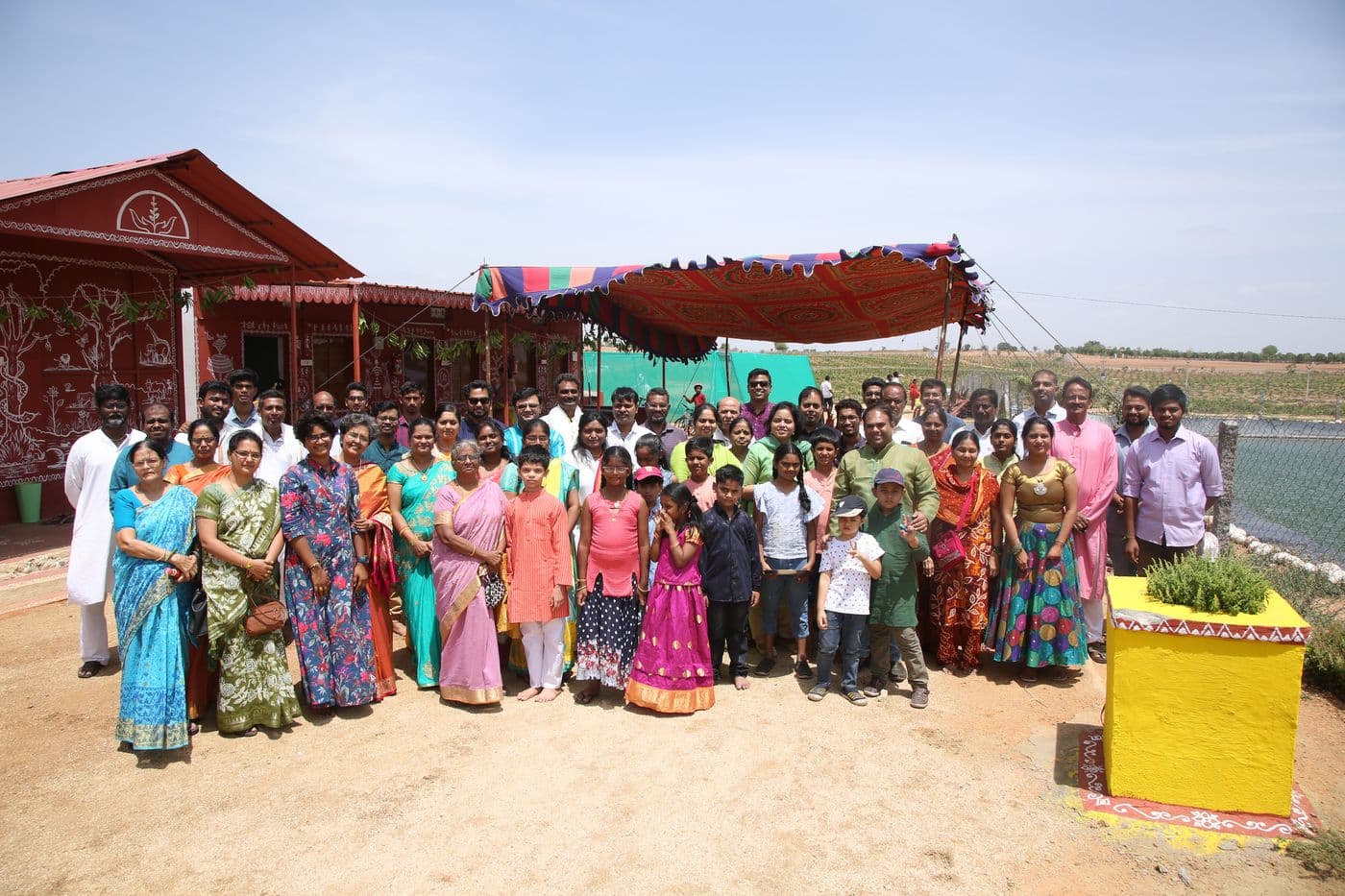 The InAcres community gathered at the farm